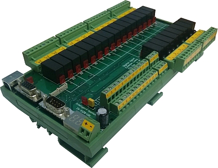 New 24ch 24ch Relay And Isolated Digital Inputs Industrial Usb Board New 24ch 24ch Relay And Isolated Digital Inputs Industrial Usb Board