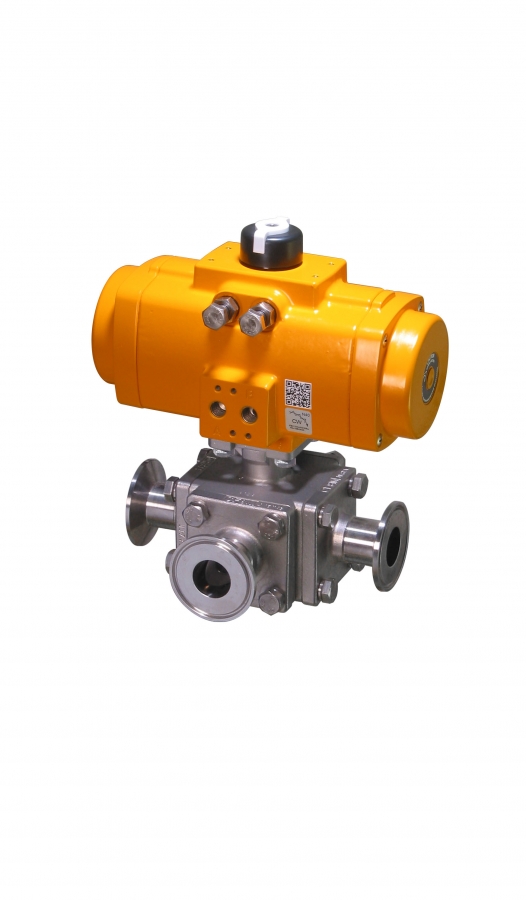New 3-way Sanitary Clamp Ball Valve Series New 3-way Sanitary Clamp Ball Valve Series