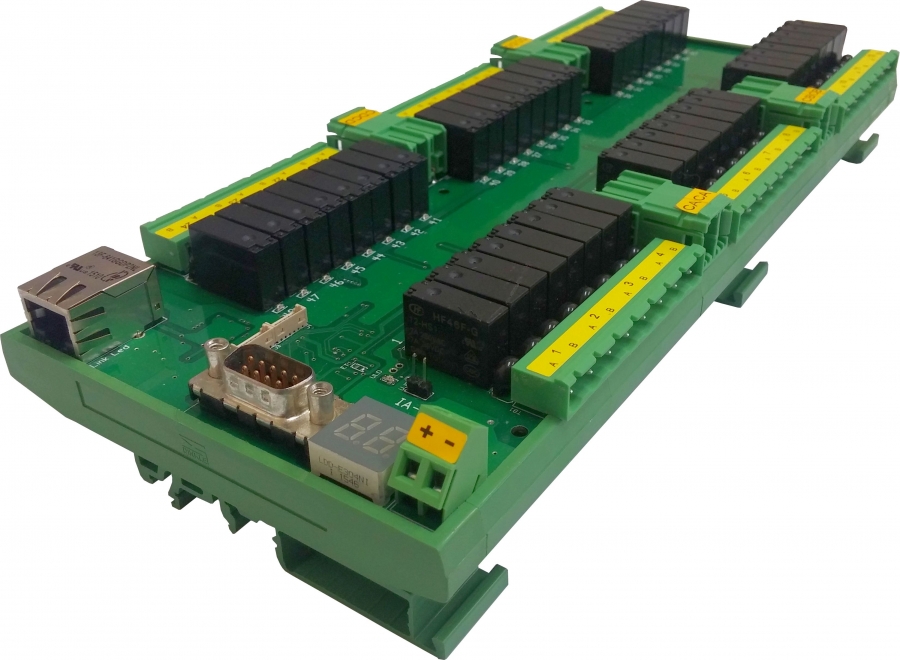 New Ethernet Relay Board Includes 48 Power Relays And Local Expansion Capability New Ethernet Relay Board Includes 48 Power Relays And Local Expansion Capability